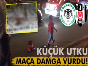 Atiker Konya-Beşiktaş maçında Düzceli Utku'nun koreografisi açıldı