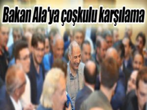 Erzurum'da Efkan Ala'ya coşkulu karşılama