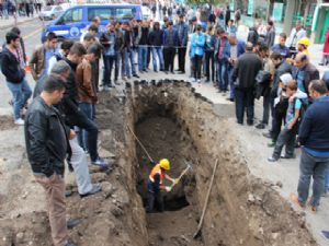 Erzurum'da kazı çalışmasında Osmanlı döneminden kalma su kanalları ortaya çıktı