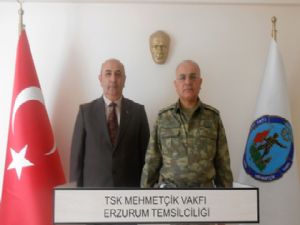 Tümgeneral Özoğlu, TSK Mehmetçik Vakfı Erzurum Temsilciliği'ni ziyaret etti