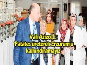Patates üreterek  Erzurum'u  kalkındıramayız