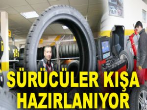 Erzurum'da sürücüler kışa hazırlanıyor