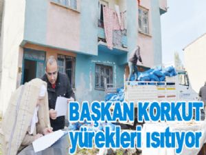 BAŞKAN KORKUT yürekleri ısıtıyor