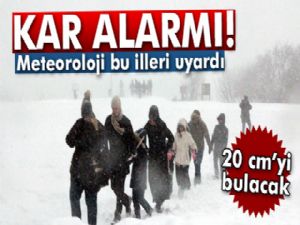 Meteoroloji uyardı! Kar geliyor...