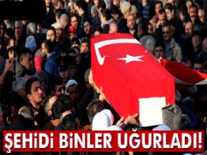 Karabüklü şehit askeri binler tarafından uğurlandı