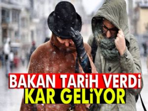 Bakan Eroğlu'ndan 'kar' uyarısı