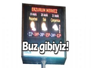 Buz gibiyiz