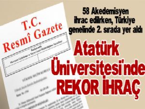 Atatürk Üniversitesi'nde rekor ihraç