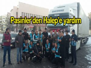 Pasinler'den Halep'e yardım