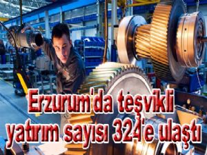  Erzurum'da teşvikli yatırım sayısı 324'e ulaştı