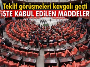 Mecliste sinirler gerildi! İşte kabul edilen maddeler