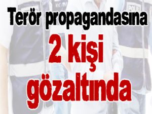 Erzurum'da terör propagandasına 2 gözaltı