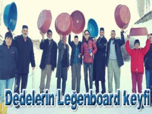  Erzurum'da dedeler leğenlerle kaydı