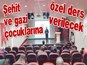 Şehit ve gazi çocuklarına özel ders verilecek