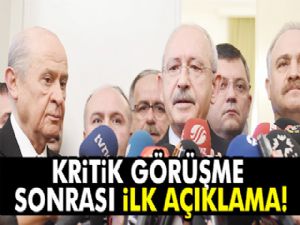 Kılıçdaroğlu-Bahçeli görüşmesi sona erdi
