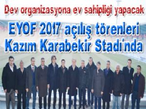 EYOF 2017 açılış törenleri Kazım Karabekir stadında