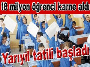 Yarıyıl tatili başladı