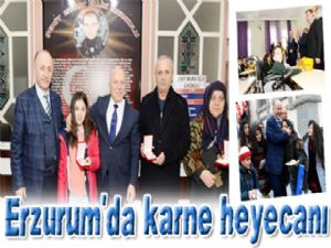 Erzurum'da karne heyecanı