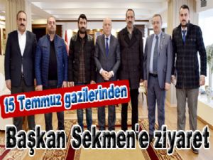  15 Temmuz gazilerinden Başkan Sekmen'e ziyaret