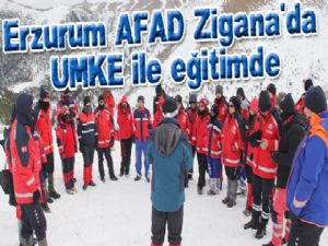  Erzurum AFAD Zigana'da UMKE ile eğitimde