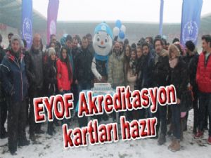 EYOF Akreditasyon kartları hazır