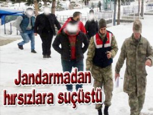 Jandarmadan hırsızlara suçüstü