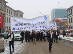 Erzurum sigarayı bırakmak için yürüdü