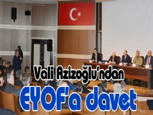 Vali Azizoğlu'ndan EYOF'a davet