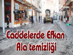 Caddelerde Efkan Ala temizliği