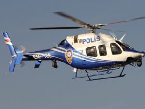 Polis helikopterinin tespit ettiği şüpheli araç yakalandı