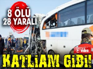 Iğdır'da iki otobüs kafa kafaya çarpıştı: 8 ölü, 28 yaralı