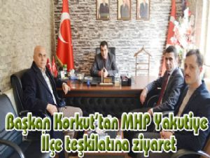 Başkan Korkut'tan MHP Yakutiye İlçe teşkilatına ziyaret