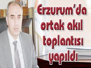  Erzurum'da ortak akıl toplantısı