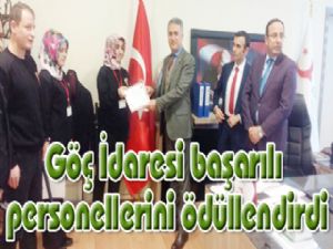 Göç İdaresi başarılı personellerini ödüllendirdi