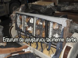 Erzurum'da 107 kilo toz esrar, 9,5 kilo eroin ele geçirildi
