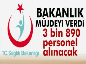 Sağlık Bakanlığı 3 bin 890 personel alacak