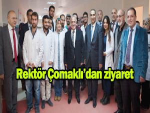 Rektör Çomaklı ve Yönetiminden, Tıp  Fakültesi ve Veteriner Fakültesi'ne ziyaret