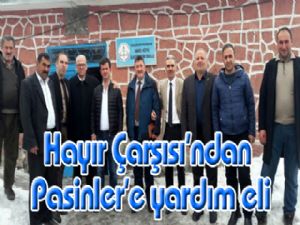 Hayır Çarşısı'ndan Pasinler'e yardım eli