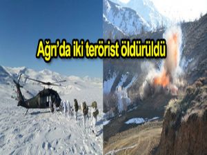 Ağrı'da 2 terörist öldürüldü
