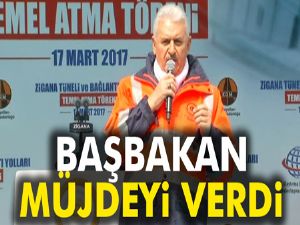 Başbakan Yıldırım'dan Gümüşhane'de işçilere ikramiye müjdesi