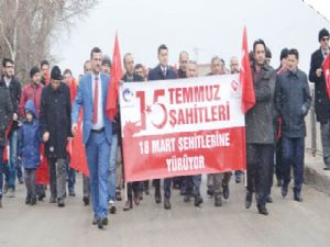 18 Mart Şehitleri için yürüdüler