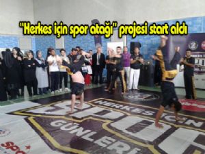 'Herkes için spor atağı' projesine Erzurum'da start verildi