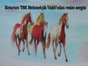 Erzurum TSK Mehmetçik Vakfı'ndan resim sergisi