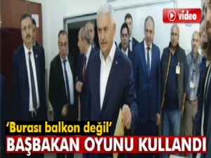 Başbakan Yıldırım oyunu İzmir'de kullandı