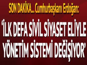 Cumhurbaşkanı Erdoğan referandum ardından açıklama yaptı