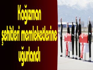 Kağızman şehitleri memleketlerine uğurlandı