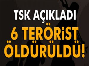 TSK: 'Tunceli kırsalına düzenlenen hava harekatında 6 terörist etkisiz hale getirildi'