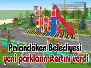 Palandöken Belediyesi yeni parkların startını verdi