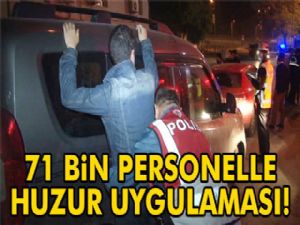 81 ilde 71 bin personelle huzur uygulaması