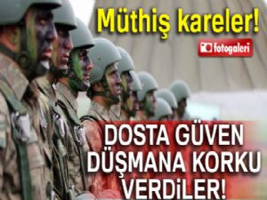 Komandolar göz doldurdu